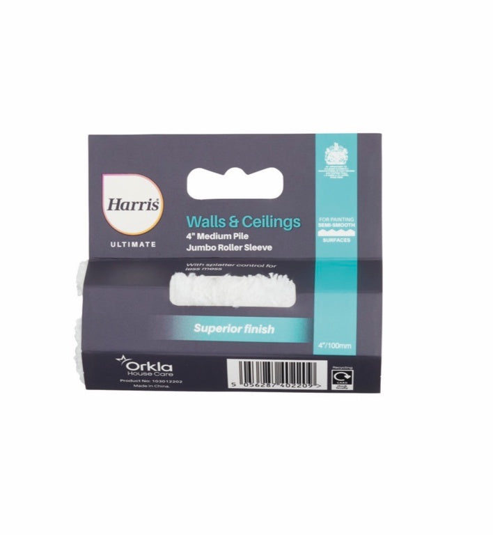 Harris Ultimate Wall & Ceiling Jumbo Sleeve Medium 4"