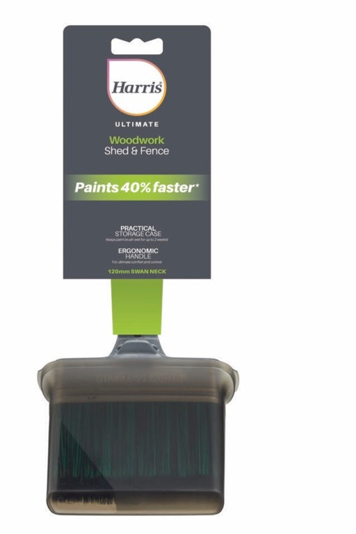 Harris Ultimate Shed & Fence Swan Neck Paint Brush 120mm