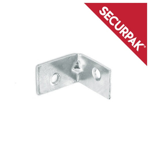 Securpak Zinc Plated Corner Brace 25mm Pack 8