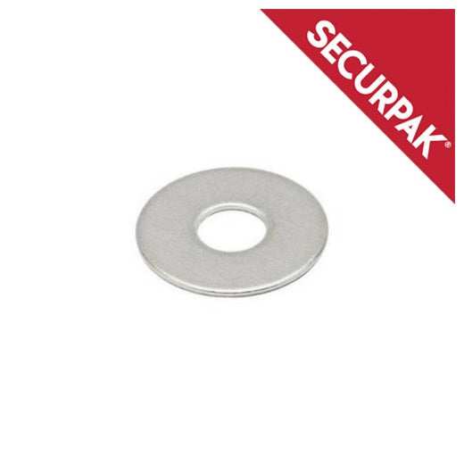 Securpak Zinc Plated Penny Washers M10x25mm Pack 18