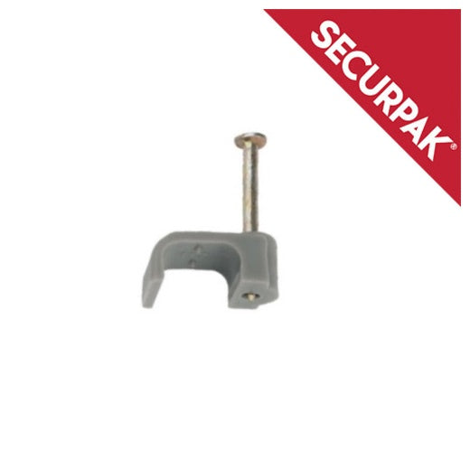 Securpak T & E Grey Cable Clips 2.5mm Pack 20