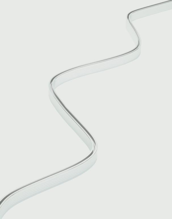 Croydex Bendy Rail White 2.5m
