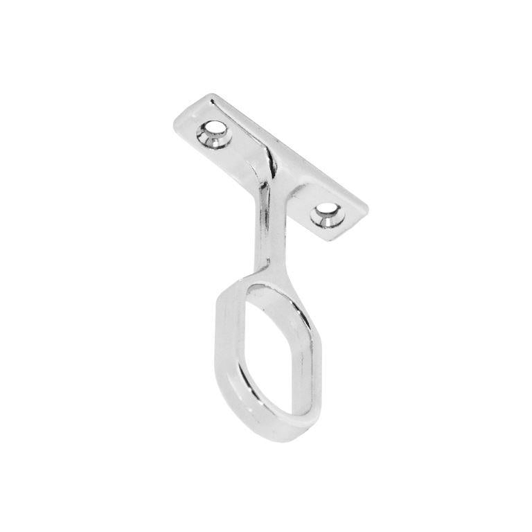 Securit Chrome Oval Centre Bracket 30mm Single