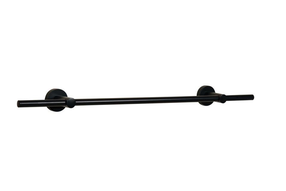 Croydex Flexi Fix Matt Black Epsom Towel Rail