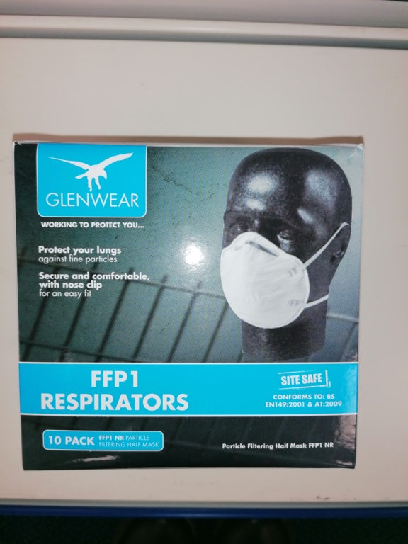 Glenwear P1 Unvalved Mask Pack 10
