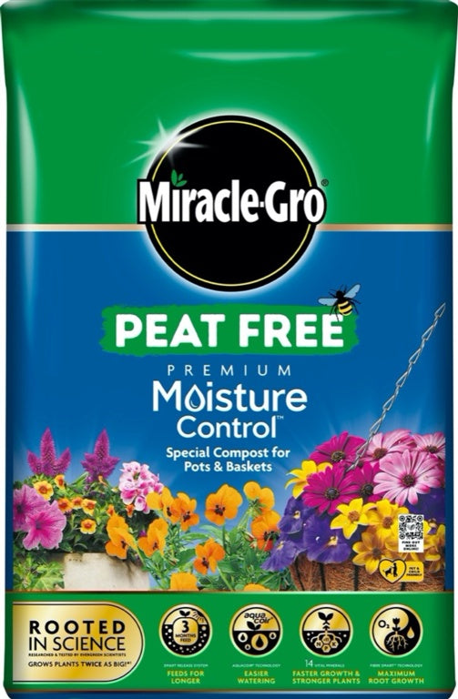 Miracle Gro�� Moisture Control Peat Free Compost 40 L
