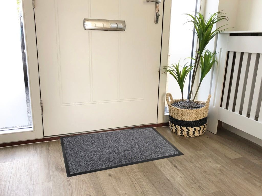 Groundsman Dirt Guard Cotton Barrier Doormat 50 X 80cm Light Grey