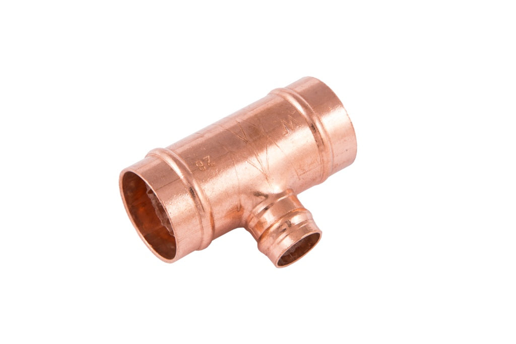 Securplumb Sr25 Reducer Tee Solder Ring 22 X 15mm Pack 5