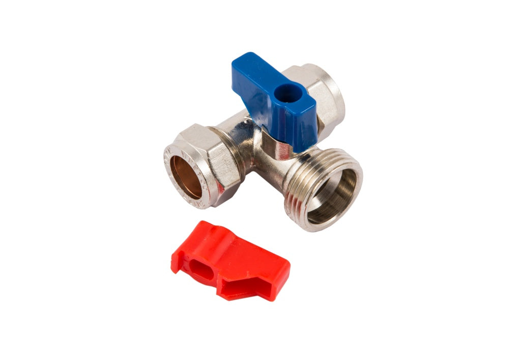 Securplumb Cp Tee Washing Machine Tap 15mm X 15x3/4