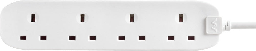 Masterplug 4 Gang Extension Lead With 1m Cable 13 Amp