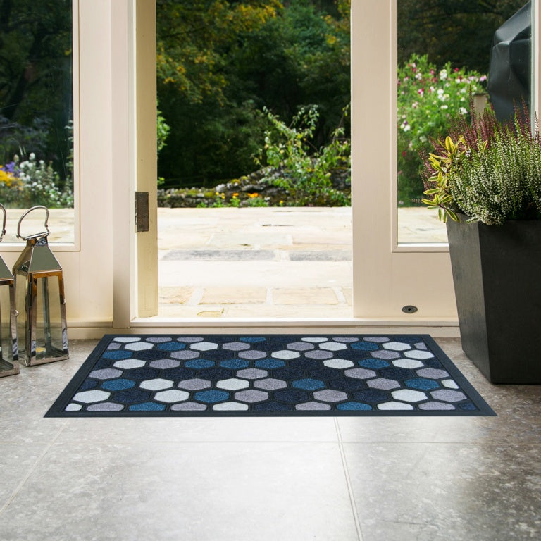 Groundsman Scrape N Sorb Mat 40 X 60cm Hexagonal Blue