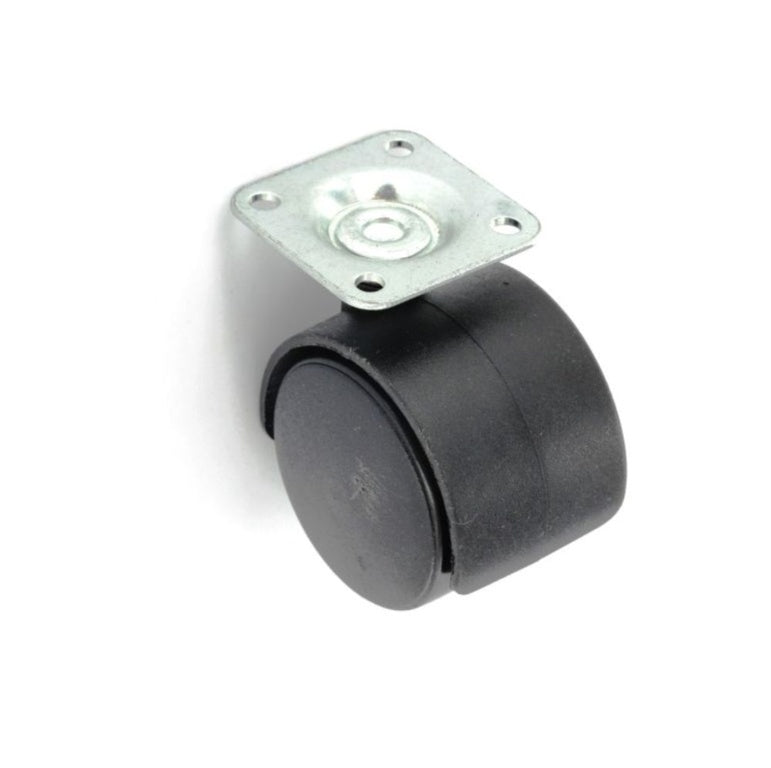Smiths Ironmongery Twin Wheel Castor Plate Fix 40mm