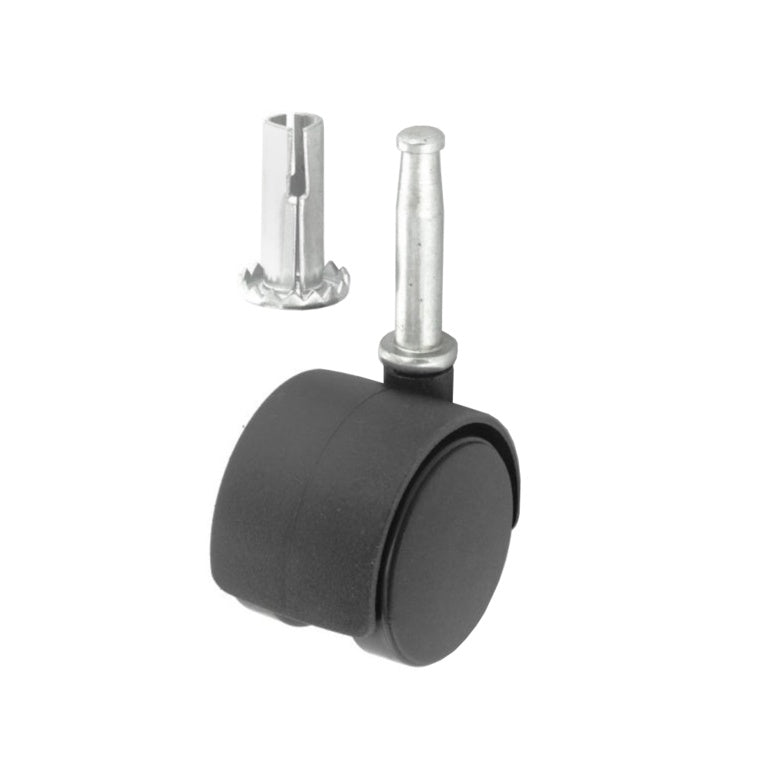 Smiths Ironmongery Twin Wheel Castor Socket Fix 40mm