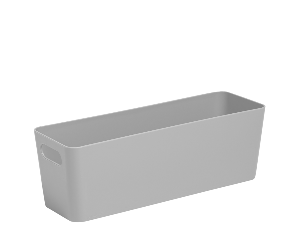 Wham Studio Rectangular Basket 30 X 10 X 10cm Cool Grey
