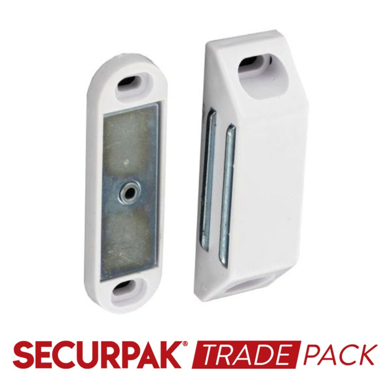 Securpak Hd Magnetic Catches White 6 Kg 8 Pack