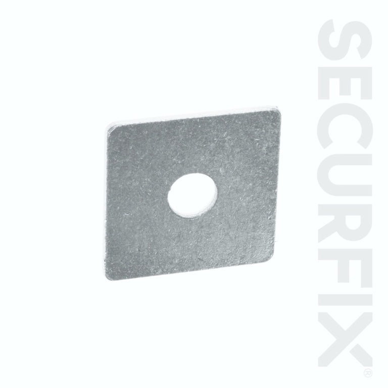 Securfix Square Washer Zinc Plated 50 X50mm 10 Pack