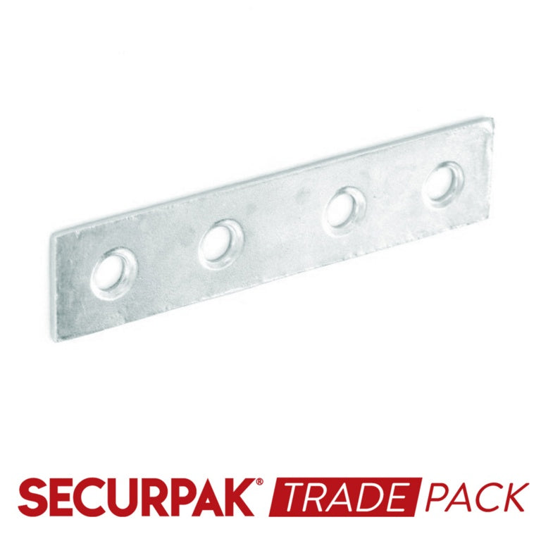 Securpak Mending Plate Zinc Plated 100mm 10 Pack