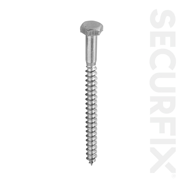Securfix Coach Screw Din571 Zinc Plated M10 X60mm 10 Pack