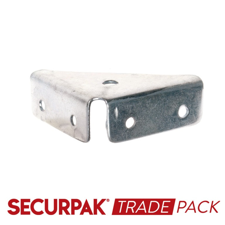 Securpak Corner Mount. Bracket Zinc Plated 50mm 10 Pack