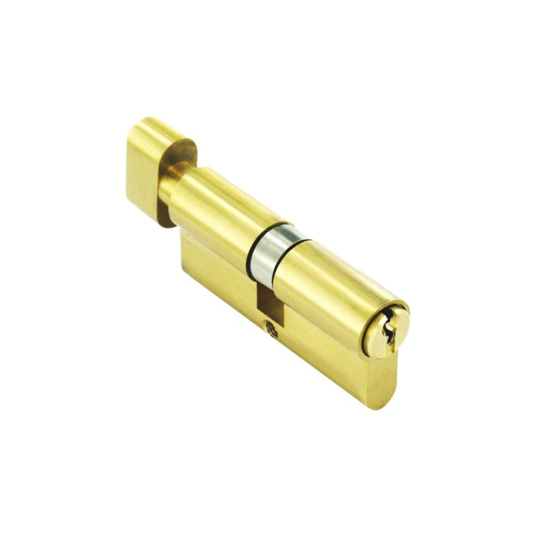 Securit Euro Brass Thumb Cylinder 40 X 40mm Pack Of 5