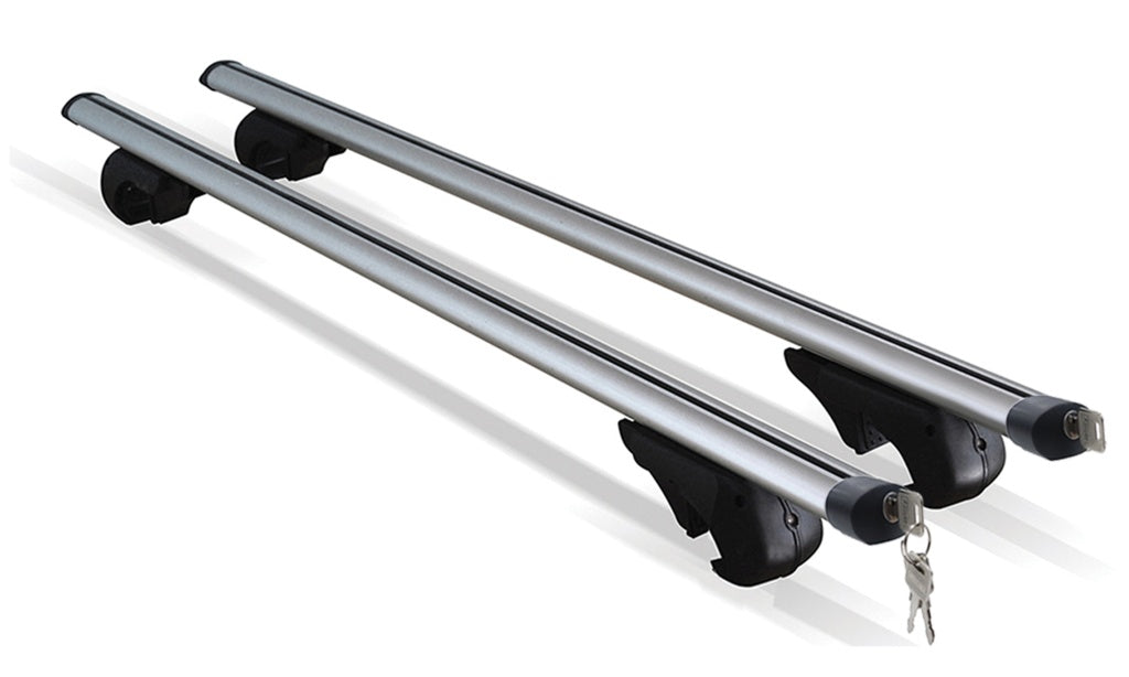 Streetwize Aluminium Locking Bars For Roof Rails 135cm