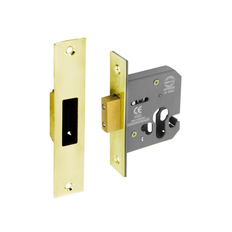 Securit Euro Deadlock Bp Bsen12209 75mm Pack Of 5