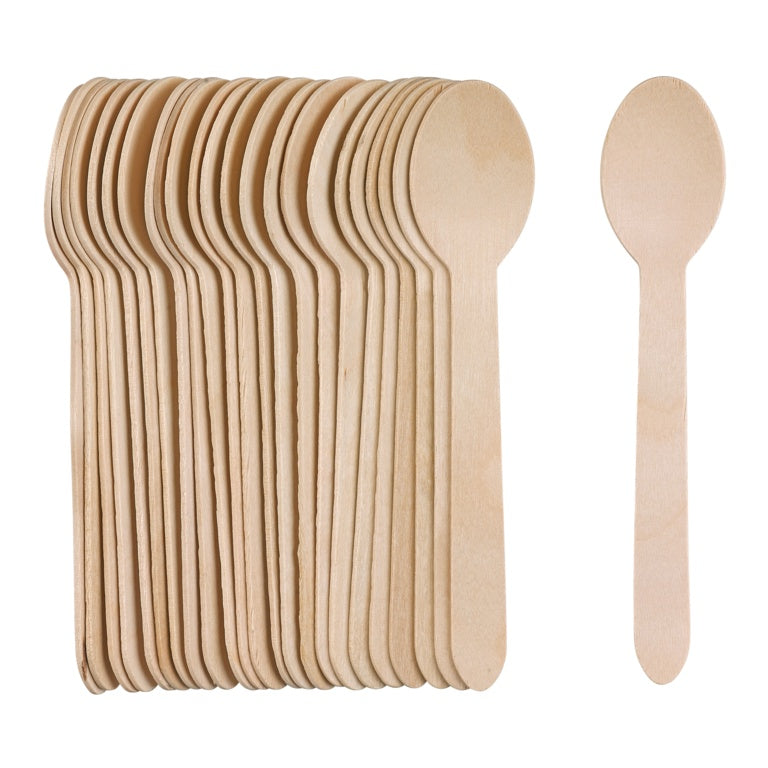 Chef Aid Wooden Cutlery Spoons Pack Of 24