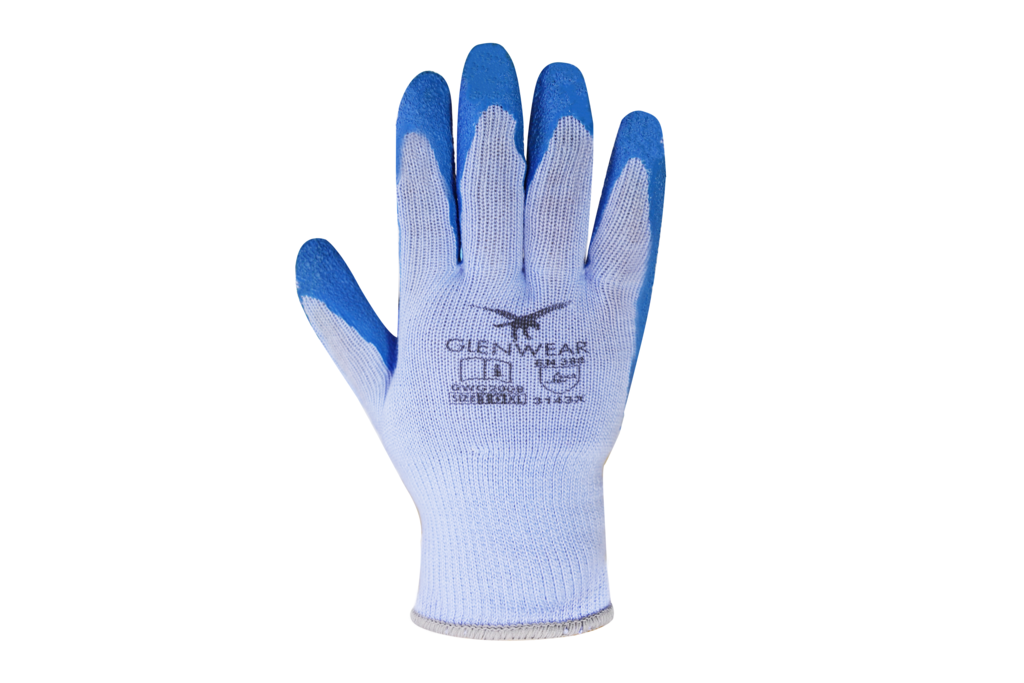 Glenwear Heavyweight Latex Grip Glove 9 Large
