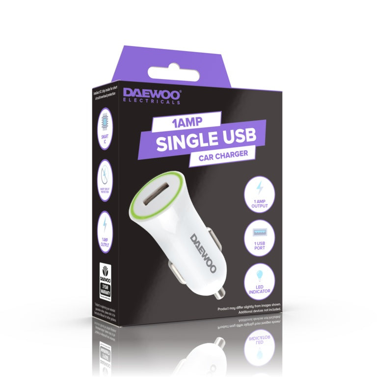 Daewoo Single Usb Car Charger 1 A