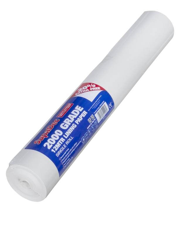 Supa Dec Lining Paper 2000 Grade 10m Plus 20%