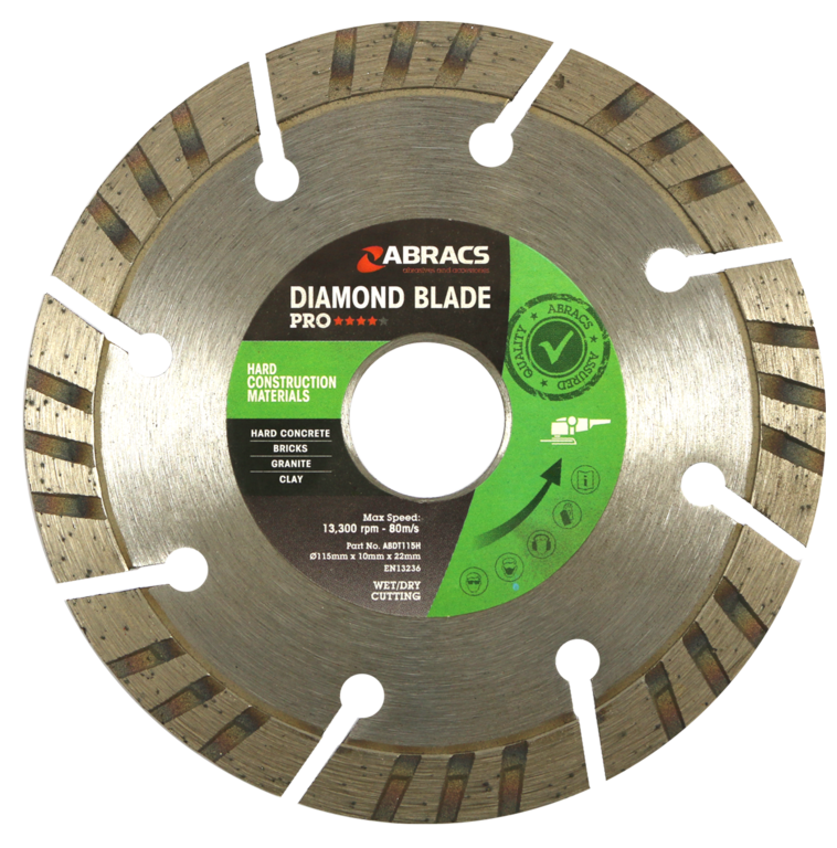 Abracs Gcm Pro Diamond Blade 115x10x22 115mm X 10mm X 22.23mm Pro General Construction Materials Diamond Blade
