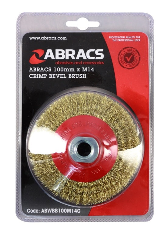 Abracs Crimp Bevel Brush 100mm X M14