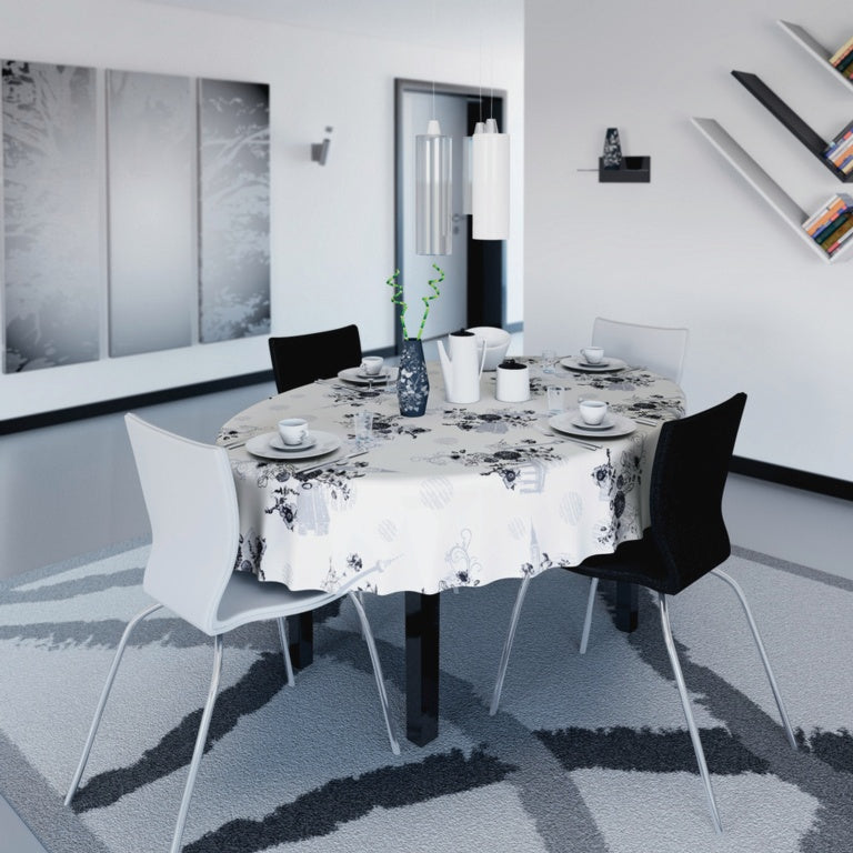 D C Fix�� Manhattan Tablecloth Shirley Silver 20m Roll X 140cm