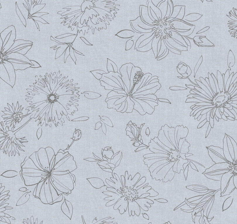 D C Fix�� Manhattan Tablecloth Palmas Grey 20m Roll X 140cm