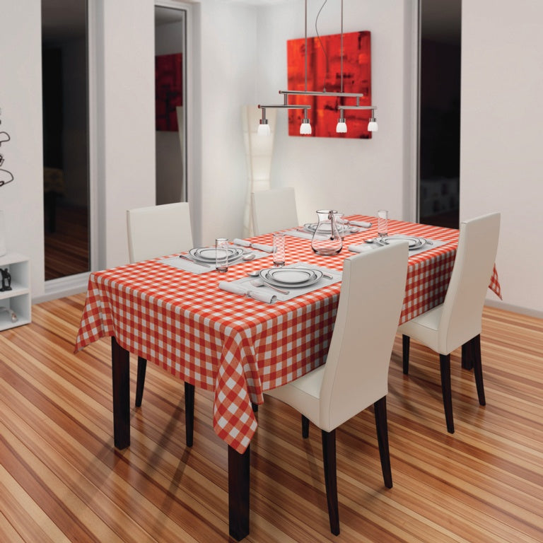 D C Fix�� Manhattan Tablecloth Avanti Red & White 20m Roll X 140cm