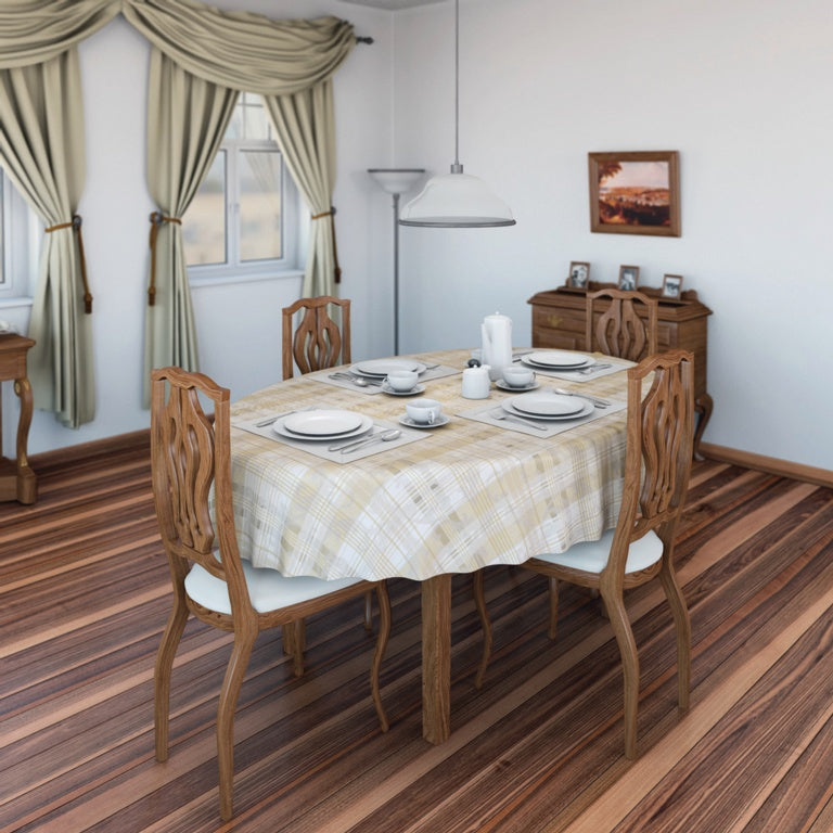 D C Fix�� Manhattan Tablecloth Violetta Beige 20m Roll X 140cm