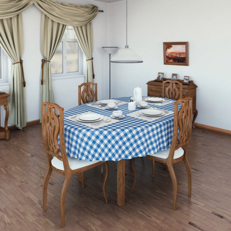 D C Fix�� Manhattan Tablecloth Avanti Blue & White 20m Roll X 140cm