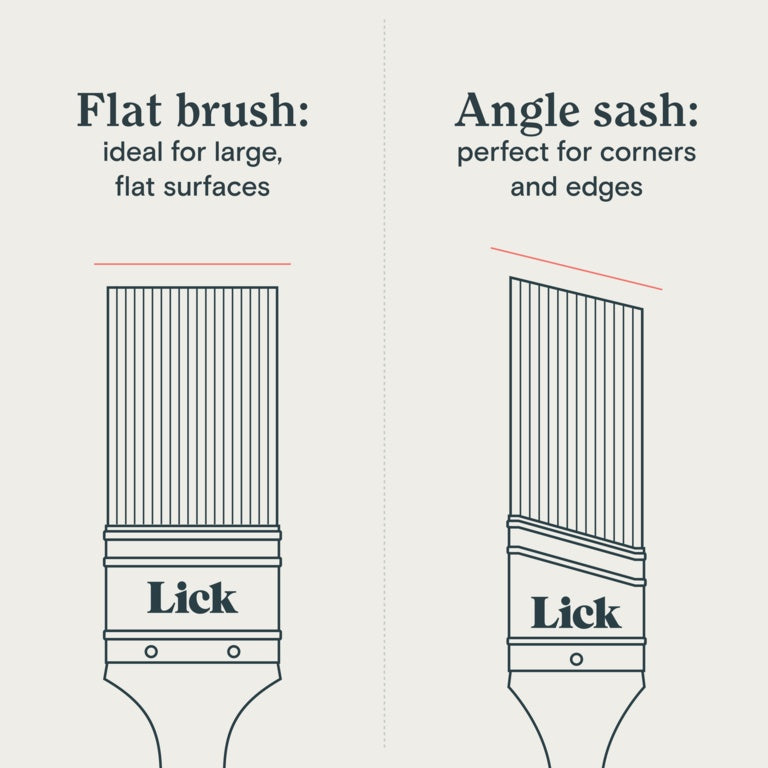 Lick Tools Eco Bamboo Handle Angle Sash Brush 1.5"