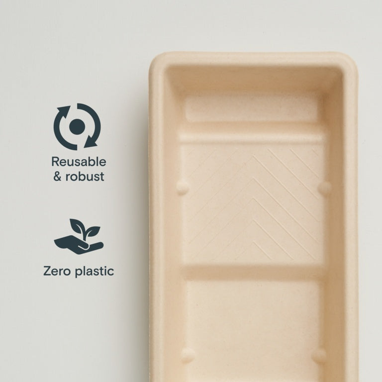 Lick Tools Eco Bio Degradable Sugar Cane Paint Tray 4"