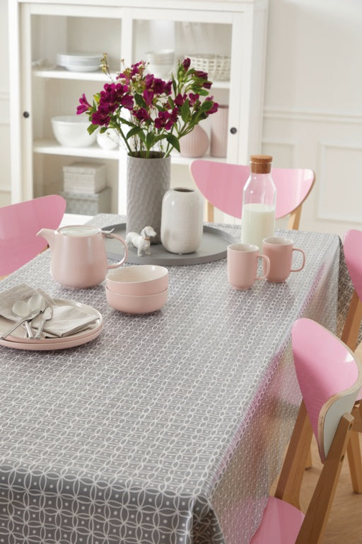 D C Fix�� Manhattan Tablecloth Namika Grey 20m Roll X 140cm