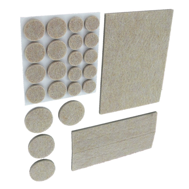 Securit Felt Pads Set 5mm Deep Pack 27 Assorted