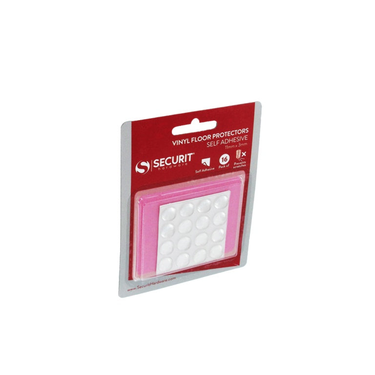 Securit Vinyl Floor Protectors 11mm Pack 16