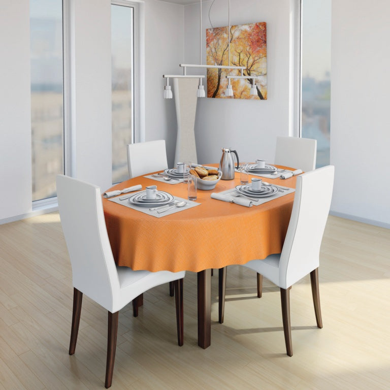D C Fix�� Monte Carlo Tablecloth Sharon Orange 20m Roll X 140cm