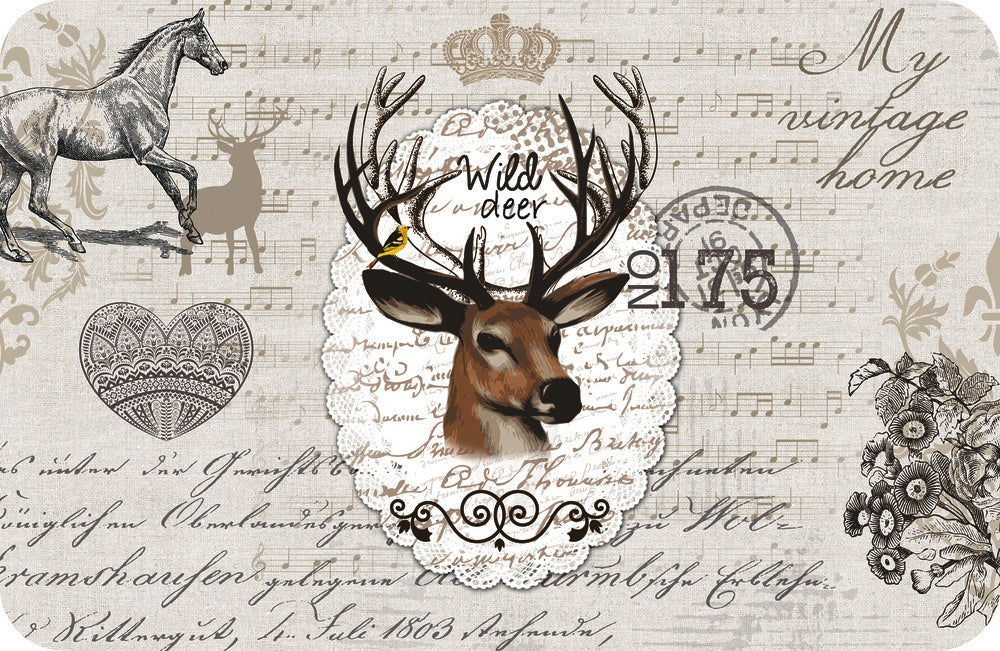 D C Fix�� Rio Placemat Wild Deer Pack 12