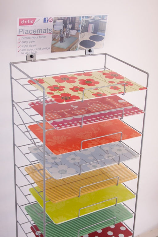 D C Fix�� Wipe Clean Placemats 24 Design Stand