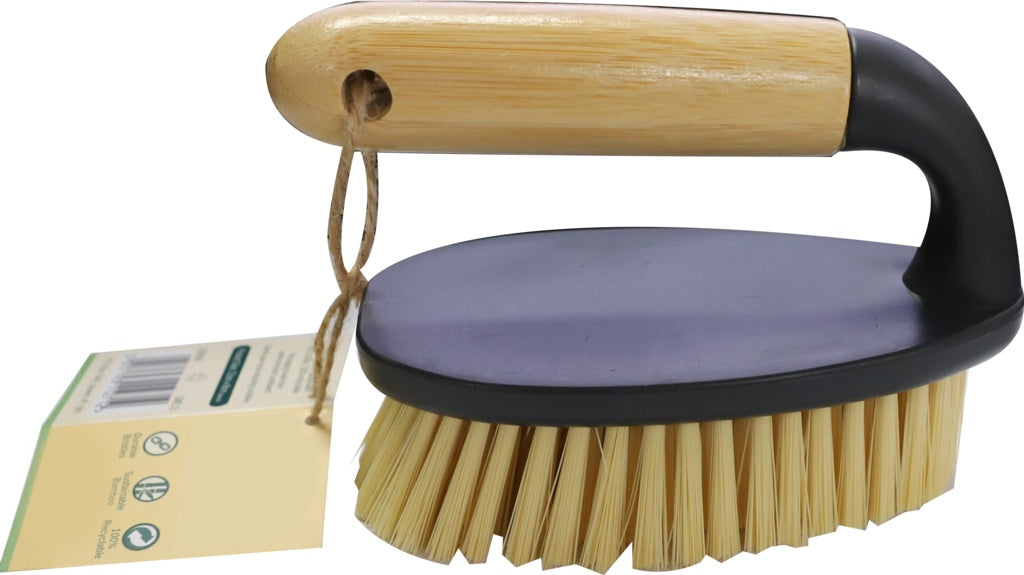 Groundsman Bamboo Scrubbing Brush 12cm X 8cm
