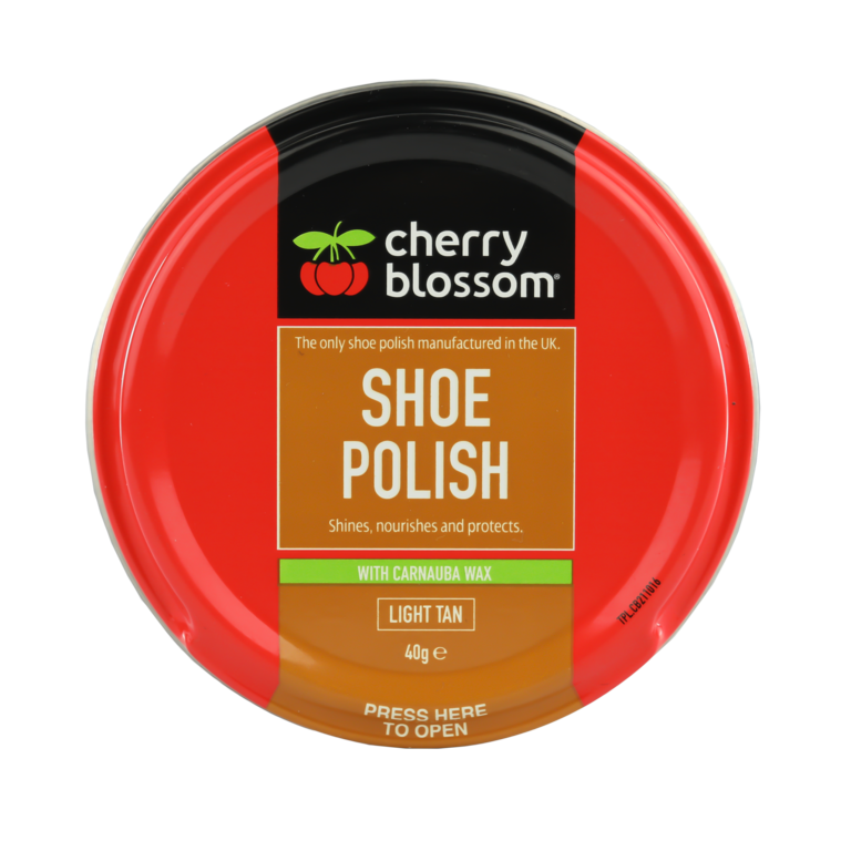 Cherry Blossom Shoe Polish Light Tan 40g