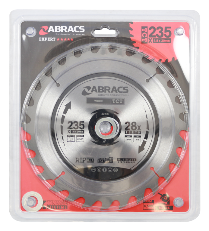 Abracs Mitre Saw Blade 235mm X 30mm X 28t 240v