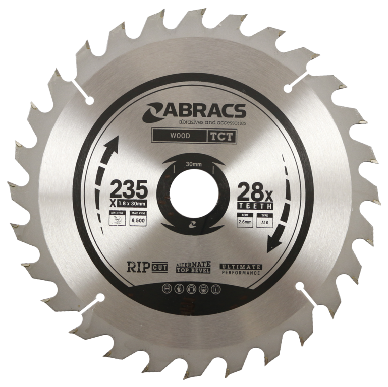 Abracs Mitre Saw Blade 235mm X 30mm X 28t 240v