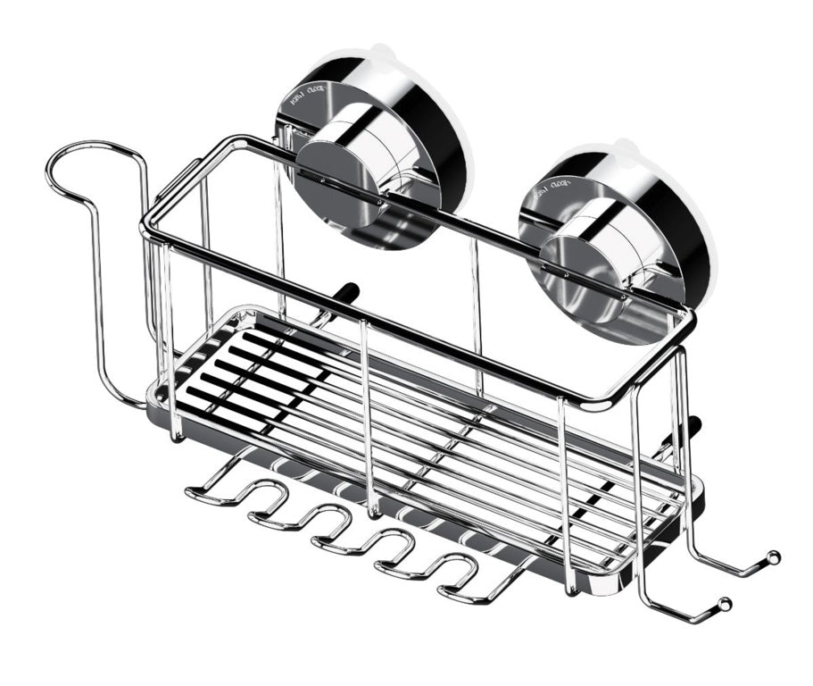 Blue Canyon Gecko Rack & Toothbrush Holder Silver